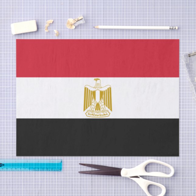 Egypt paper tissue, Egyptian Flag tissue paper (Craft)
