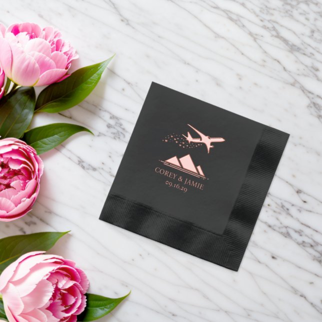 Egypt Passport Foil Napkins (Insitu (Wedding))