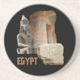 EGYPT photo collage coaster
