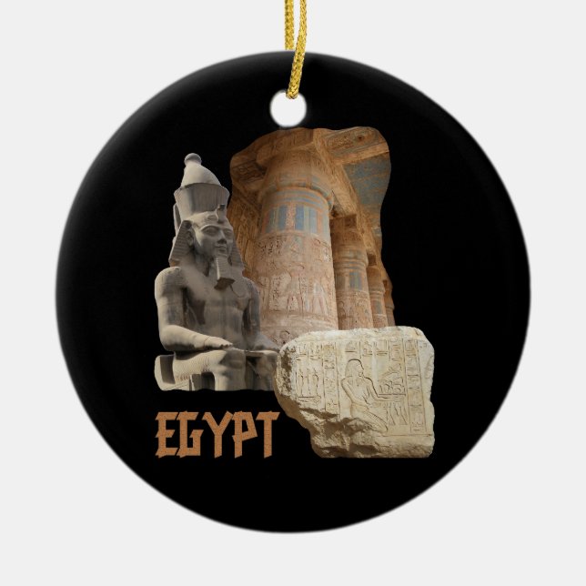 EGYPT photo collage ornament (Front)