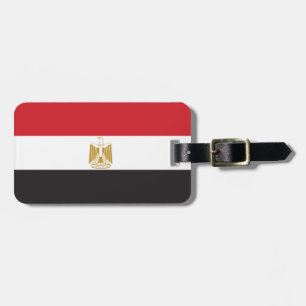 Egypt Plain Flag Luggage Tag
