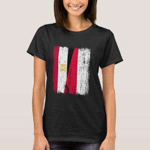 Egypt Poland Half Flag Egyptian Polish Ancestry T-Shirt