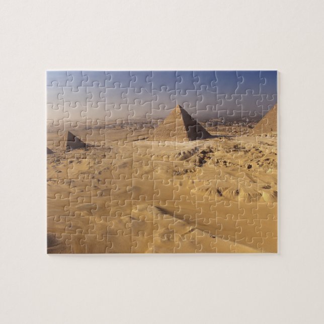 Egypt, Pyramids at Giza, Khafre, Khufu, Menkaure Jigsaw Puzzle (Horizontal)