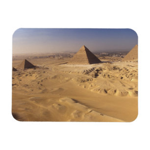 Egypt, Pyramids at Giza, Khafre, Khufu, Menkaure Magnet