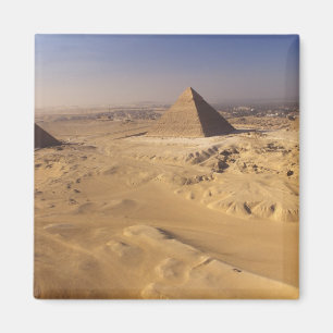Egypt, Pyramids at Giza, Khafre, Khufu, Menkaure Magnet