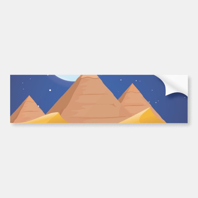 Egypt Pyramids Bumper Sticker (Front)