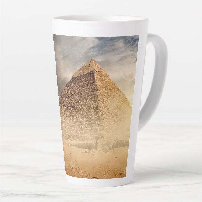 Egypt Pyramids Latte Mug (Right Angle)