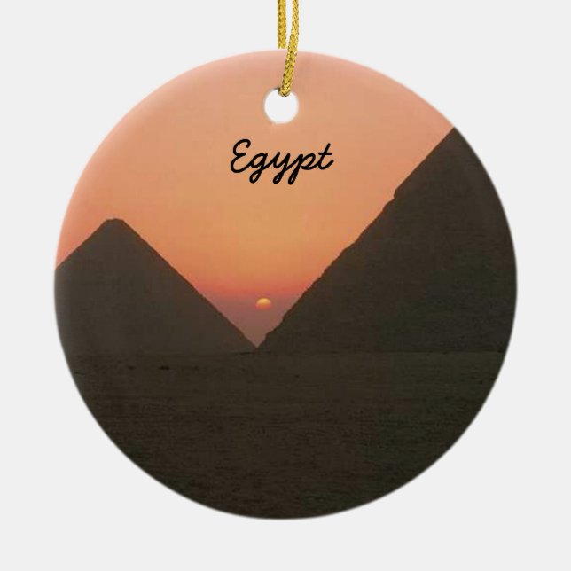 Egypt Pyramids Ornament (Front)