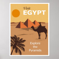 Egypt Pyramids Vintage Travel