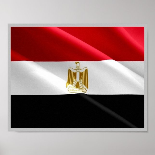 Egypt - Red Sea - Flag Waving - Poster (Front)