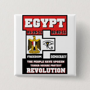 Egypt Revolution 15 Cm Square Badge