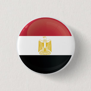Egypt  Round Icon Flag 3 Cm Round Badge