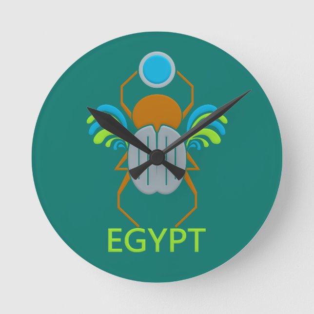 Egypt Scarab custom wall clock (Front)