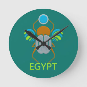 Egypt Scarab custom wall clock