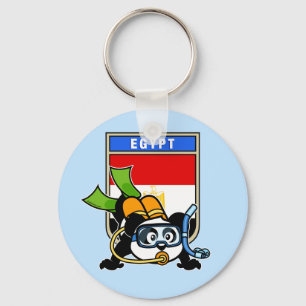 Egypt Scuba Diving Panda Key Ring