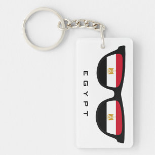 Egypt Shades custom text & colour key chain