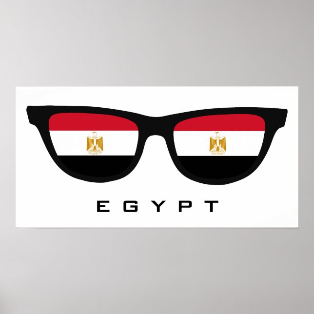 Egypt Shades custom text & colour poster (Front)