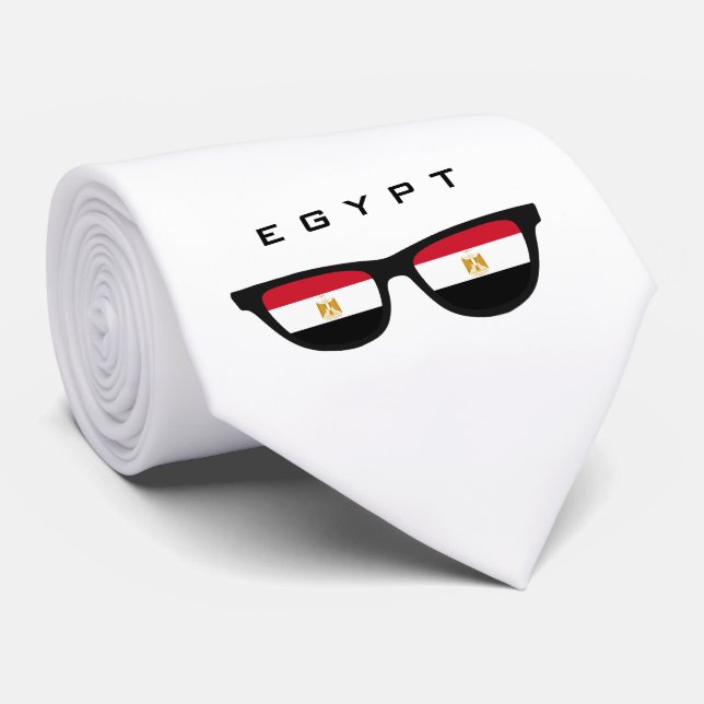 Egypt Shades custom text & colour tie (Rolled)