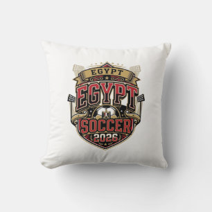 Egypt Soccer 2026 Soccer Bold Country Typography G Cushion