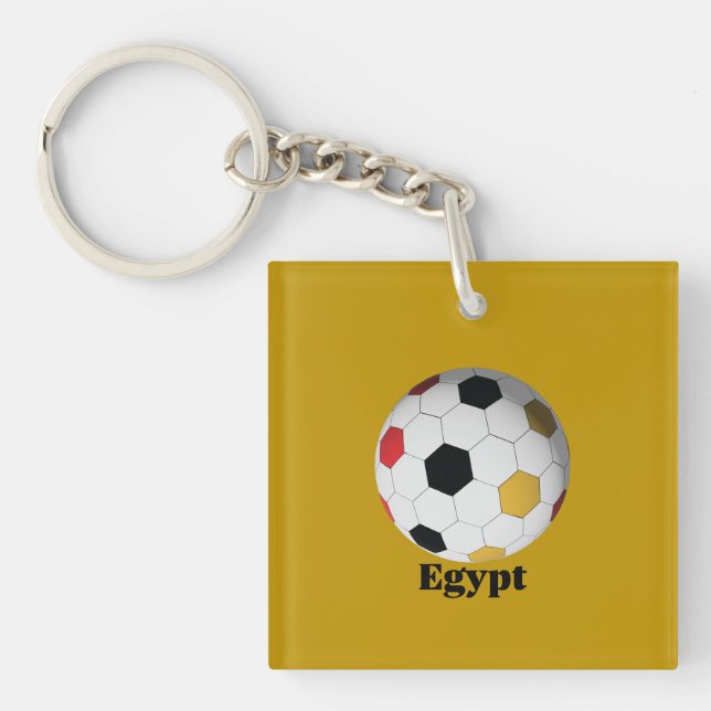 Egypt Soccer  Key Ring (Front)