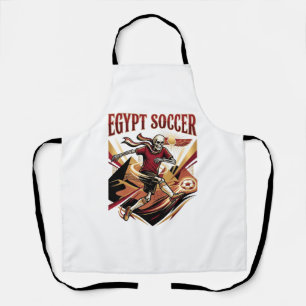 Egypt Soccer Skeleton Striker Nations Premium Spor Apron