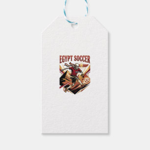 Egypt Soccer Skeleton Striker Nations Premium Spor Gift Tags