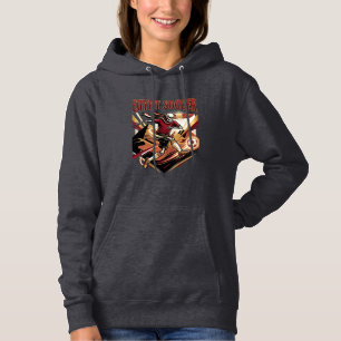 Egypt Soccer Skeleton Striker Nations Premium Spor Hoodie