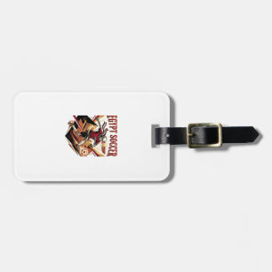Egypt Soccer Skeleton Striker Nations Premium Spor Luggage Tag