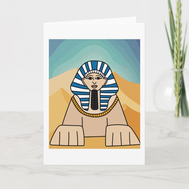 Egypt Sphinx Pharaopyramides Timeless Card (Front)