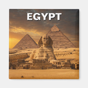 Egypt Sphinx Pyramids of Giza Magnet