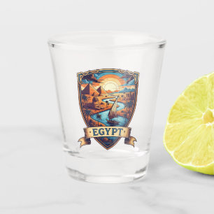 Egypt Sphinx Pyramids of Giza Shot Glass