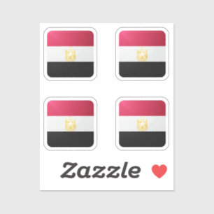 Egypt square glossy flag