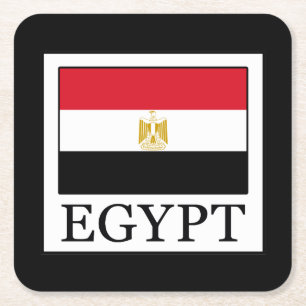 Egypt Square Paper Coaster