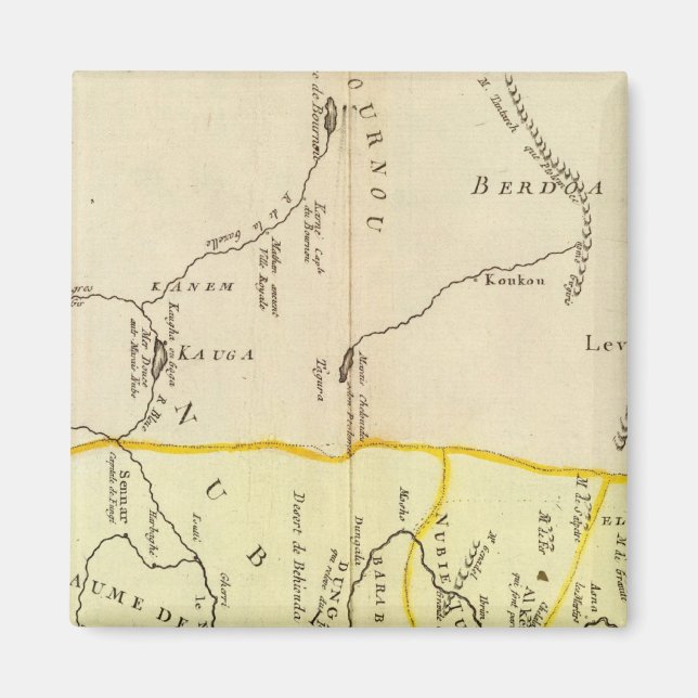 Egypt, Sudan Magnet (Front)