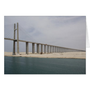 Egypt, Suez Canal. Bridge of Peace aka Peace