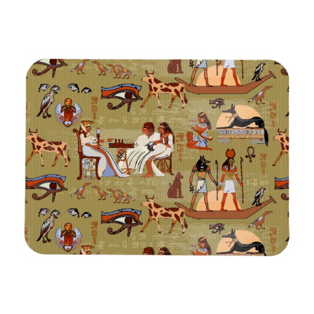Egypt | Symbols Pattern Magnet (Horizontal)