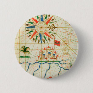 Egypt, the River Nile and Cairo 6 Cm Round Badge