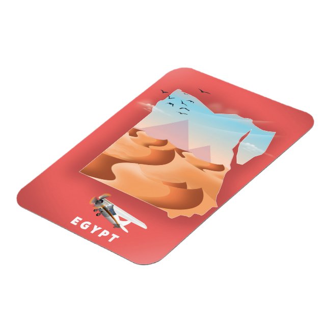 Egypt travel poster magnet (Left Side)