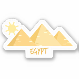 Egypt Travel Vinyl Sticker
