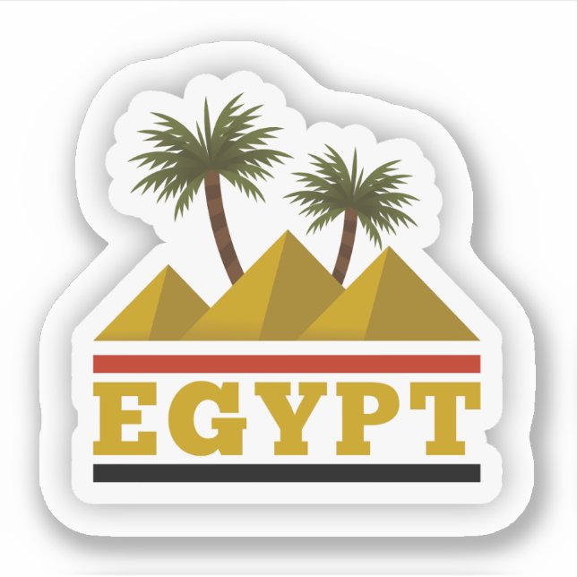 Egypt Travel Vinyl Sticker (Front)
