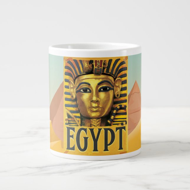Egypt -Tutankhamun Large Coffee Mug (Front)