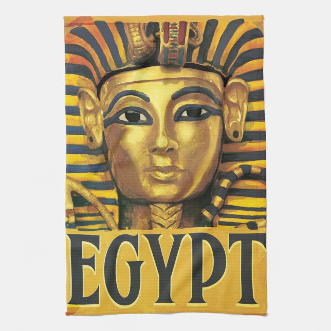 Egypt -Tutankhamun Tea Towel (Vertical)