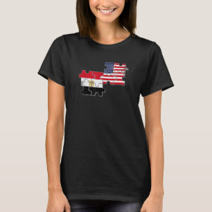 Egypt USA Home Country Proud Egyptian American Fla T-Shirt