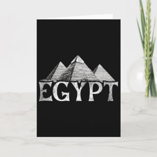 Egypt Vacation Travel Pyramids Card