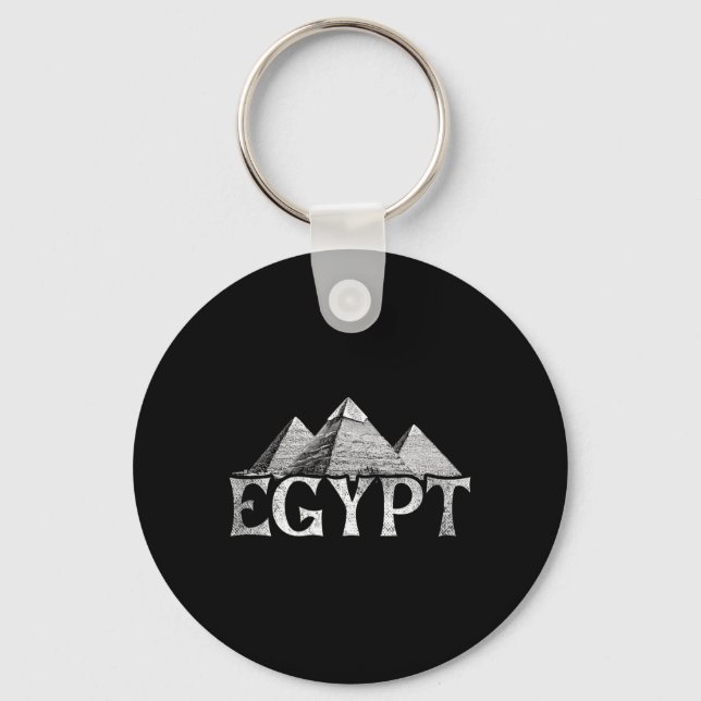 Egypt Vacation Travel Pyramids  Key Ring (Front)