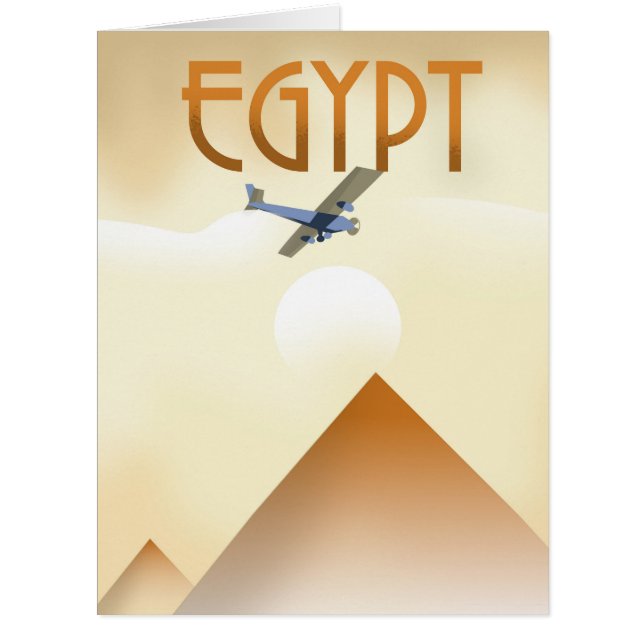 Egypt Vintage style flight poster (Front)
