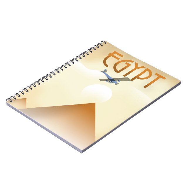Egypt Vintage style flight poster Notebook (Left Side)