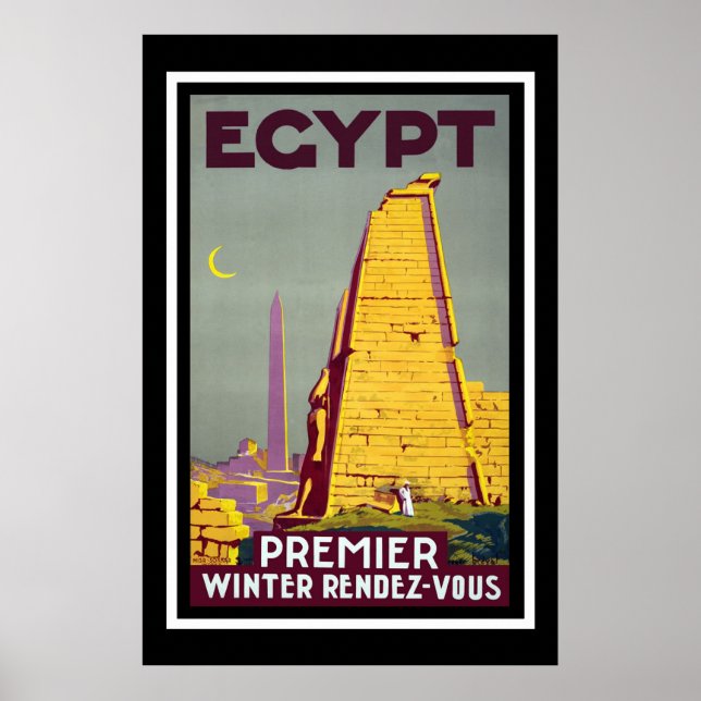 Egypt Vintage Travel Poster (Front)
