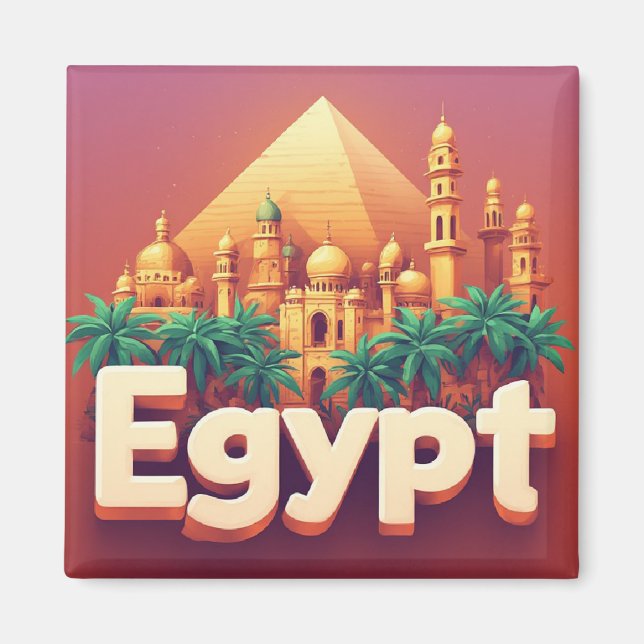 Egypt World Traveller Magnet (Front)