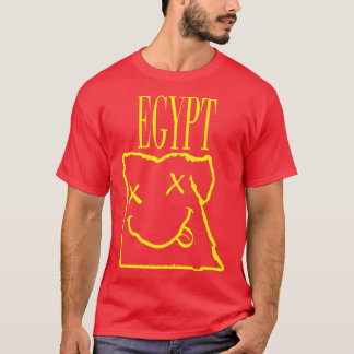 Egypt x Eyes Happy Face Unleash Your 90s Grunge Sp T-Shirt